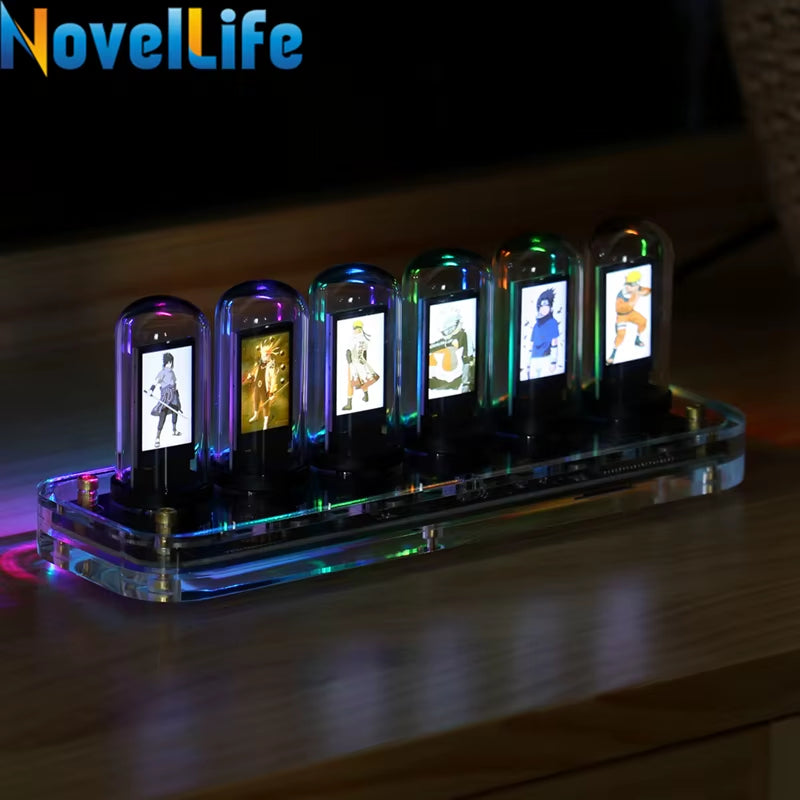 Reloj Nixie Digital Retro-Futurista – Calendario, Cronómetro y Control por Gestos