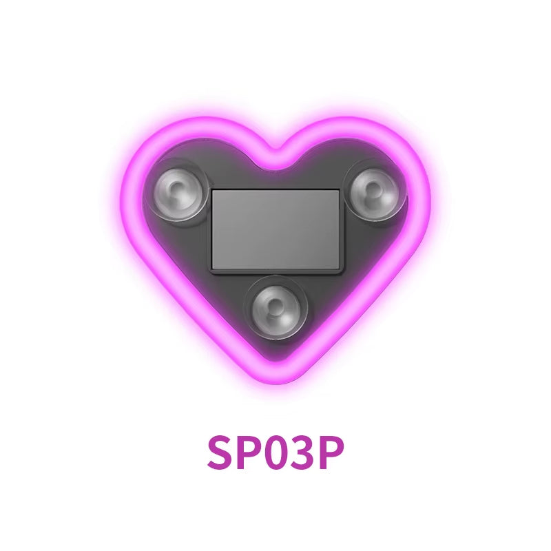 💖 Luces Neón para Ventana | Decoración LED en Forma de Corazón y Triángulo con Control Remoto Inalámbrico
