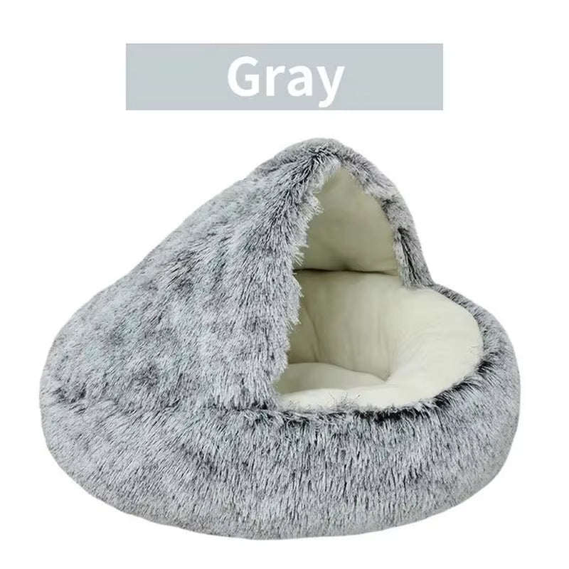 ✨ Cueva de Sueños para Mascotas – Cama Redonda, Esponjosa y Abrazable
