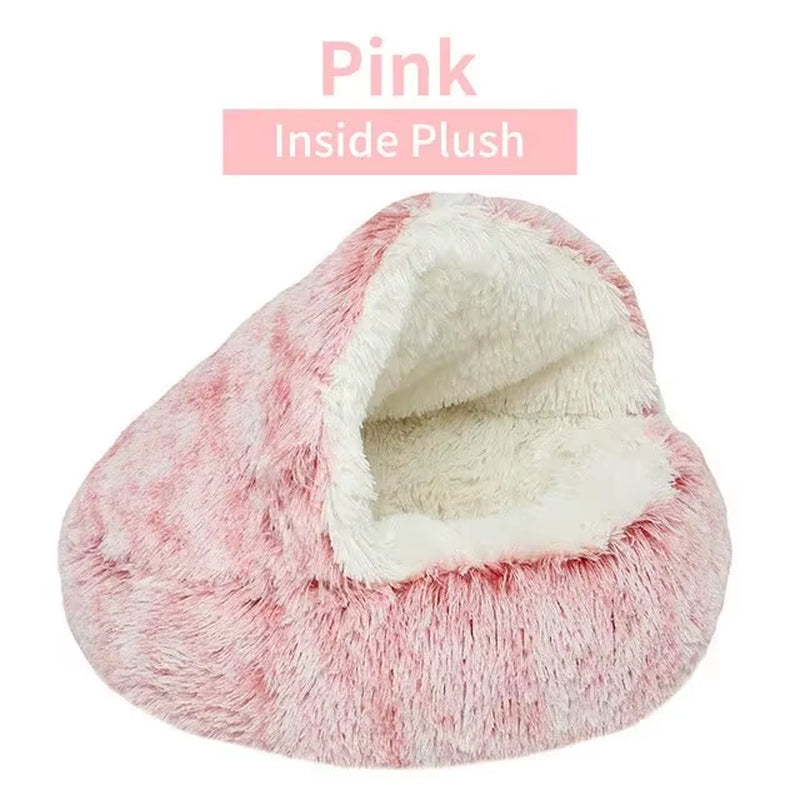 ✨ Cueva de Sueños para Mascotas – Cama Redonda, Esponjosa y Abrazable