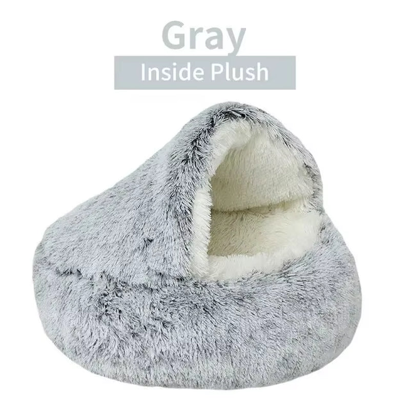 ✨ Cueva de Sueños para Mascotas – Cama Redonda, Esponjosa y Abrazable