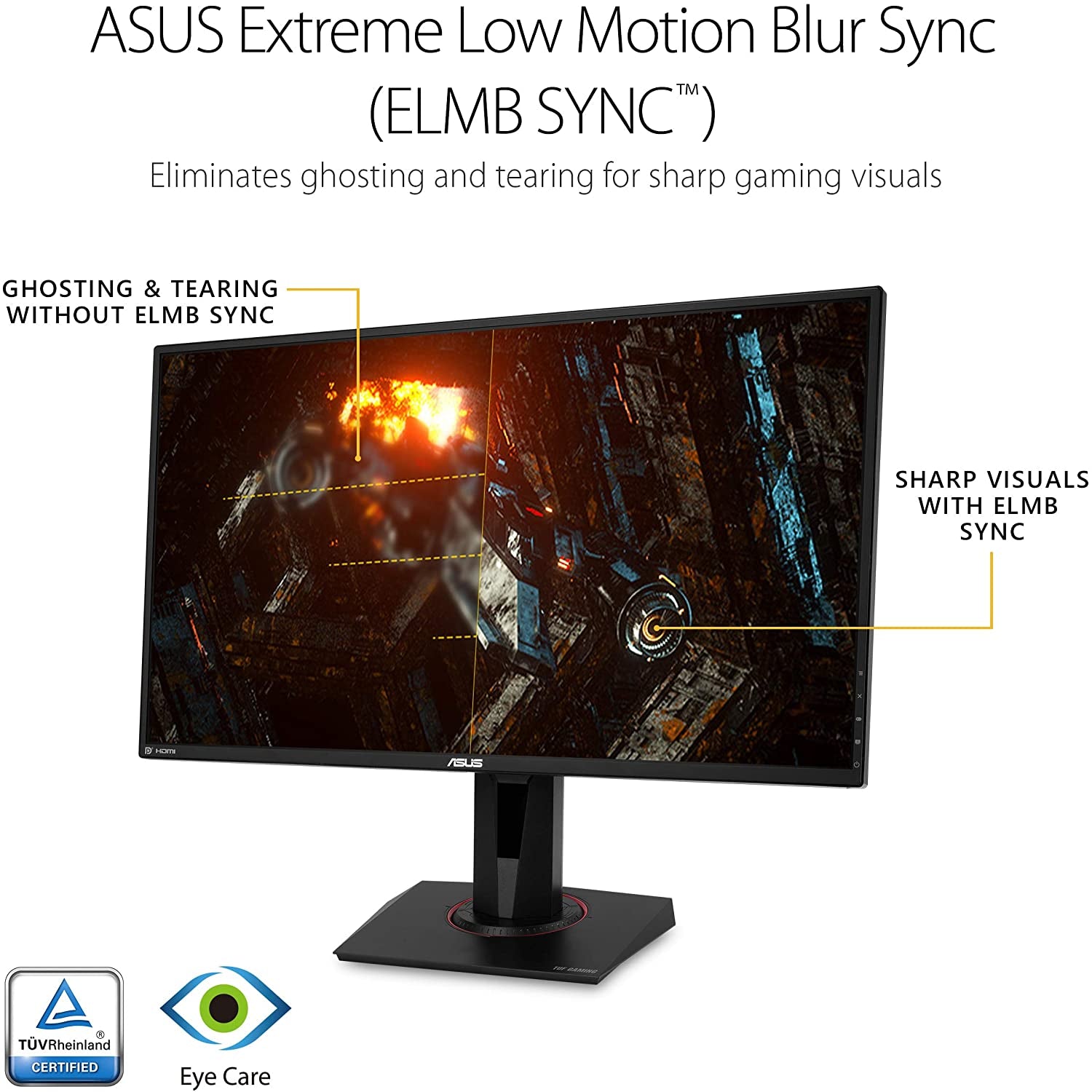 🎮 Monitor Gamer ASUS TUF VG27AQ 27” QHD 2K HDR – 165Hz, 1ms, G-SYNC Compatible, Parlantes Integrados, HDMI & DisplayPort (Negro)