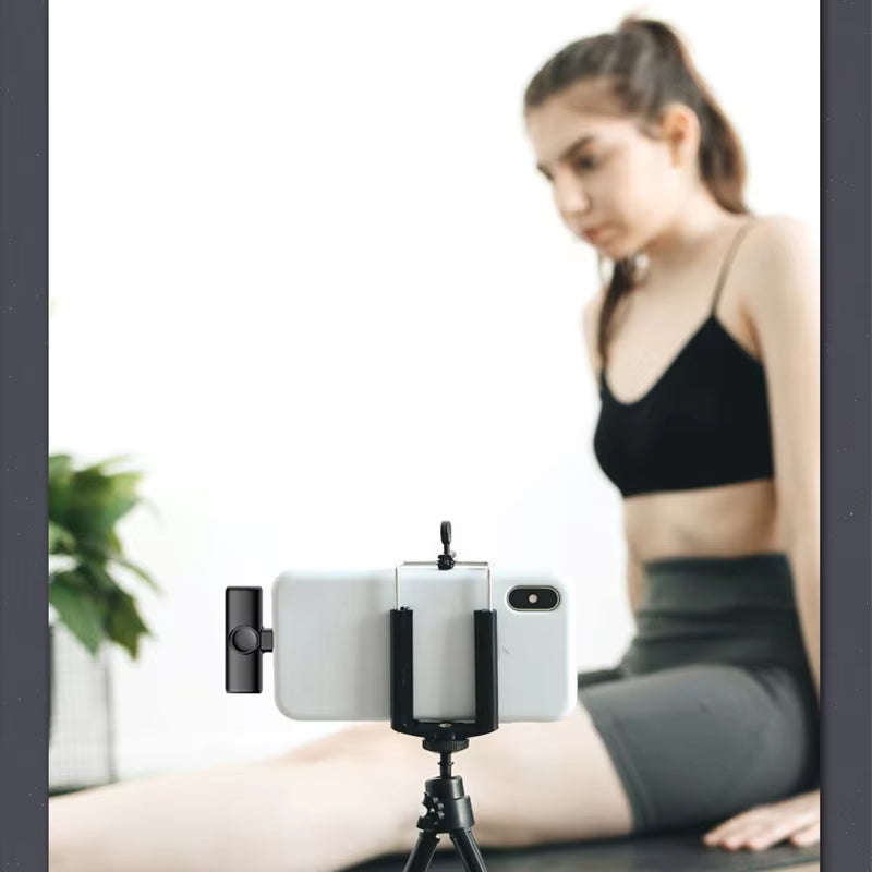 🎤 Micrófono Inalámbrico Profesional – Ideal para iPhone, Android y Laptop
