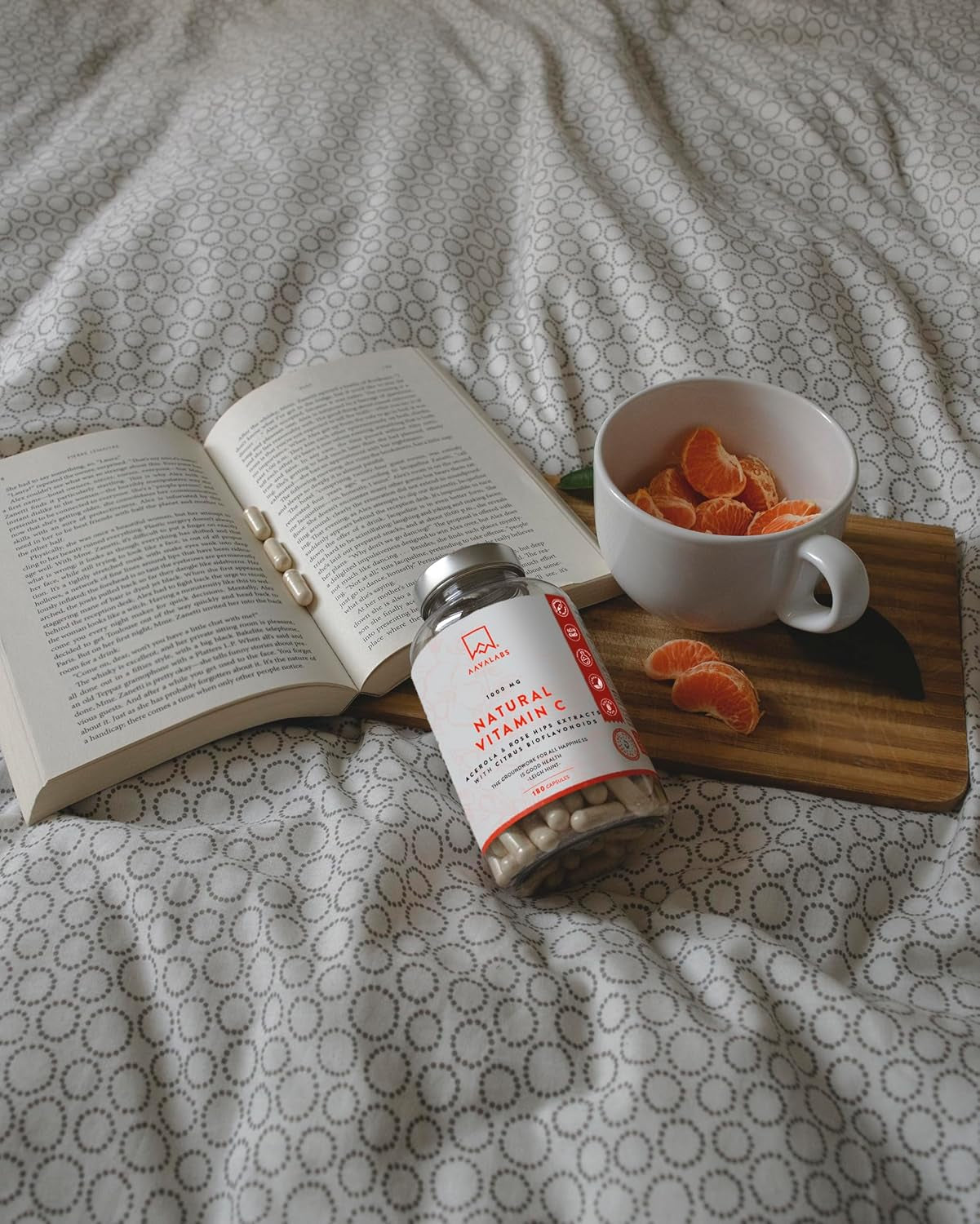 Vitamina C 1000 Mg - Vitamina C Natural - Con Flavonoides De Fruta CĂtrica Y Acerola - Por Dosis Diaria (2 Cápsulas) - 180 Cápsulas De Vitamina C Pura Altamente Concentrada- Vegano Y Sin Gluten