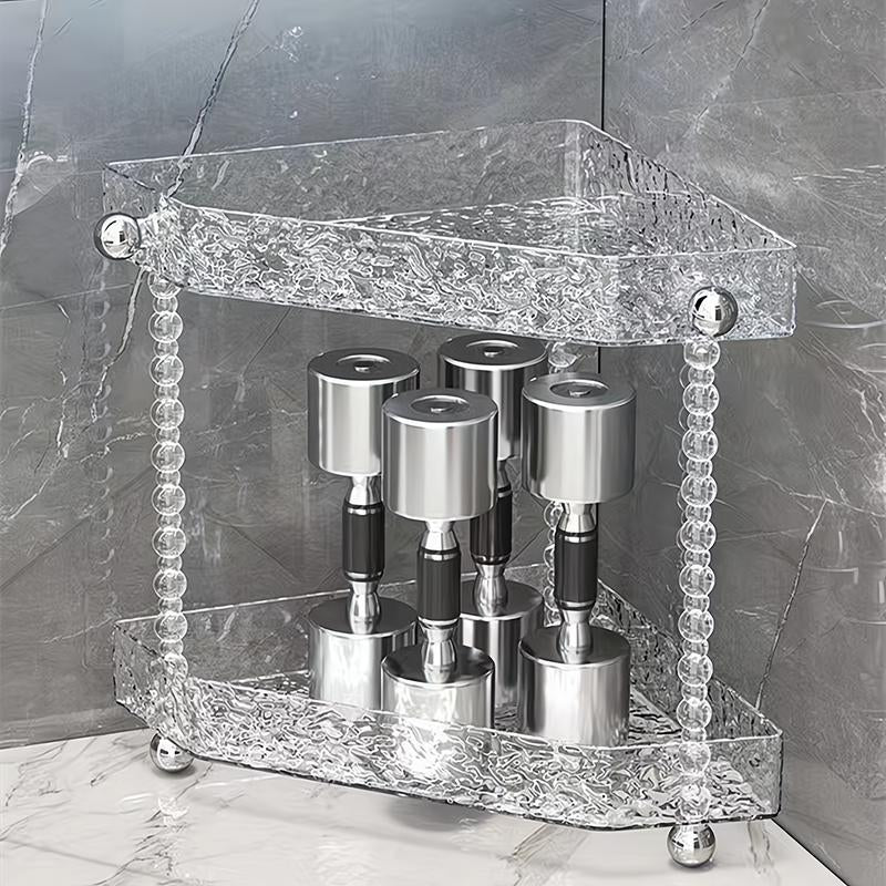 Corner Bathroom Counter Organizer,Vanity Skincare Perfume Organizer Tray,Makeup Organizer Countertop,Bathroom Storage Corner Shelf