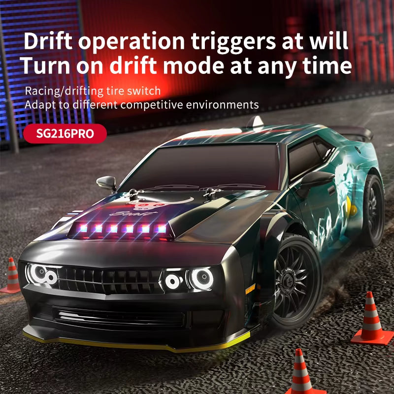 ⚡ Auto RC SG216 MAX 4x4 Brushless – Coche Teledirigido de Alta Velocidad 70 km/h con Luces LED | Escala 1:16 Monster Truck de Carreras