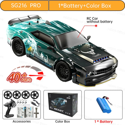 ⚡ Auto RC SG216 MAX 4x4 Brushless – Coche Teledirigido de Alta Velocidad 70 km/h con Luces LED | Escala 1:16 Monster Truck de Carreras