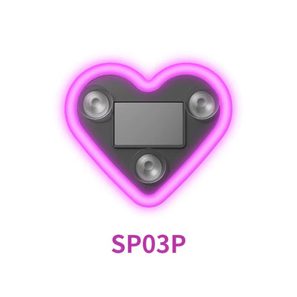 💖 Luces Neón para Ventana | Decoración LED en Forma de Corazón y Triángulo con Control Remoto Inalámbrico