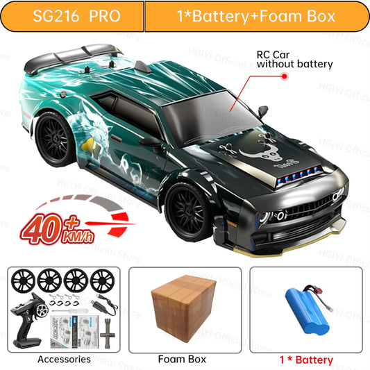 ⚡ Auto RC SG216 MAX 4x4 Brushless – Coche Teledirigido de Alta Velocidad 70 km/h con Luces LED | Escala 1:16 Monster Truck de Carreras