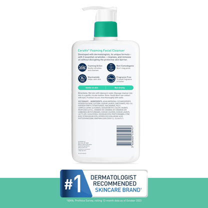 💧 Limpiador Facial Espumoso Diario – Control de Grasa y Limpieza Profunda (560 ml)