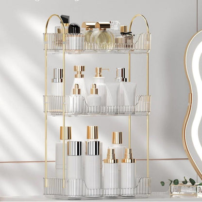 Bathroom Counter Organizer Countertop Storage, Multi-Purpose Makeup Organizer, Large Cosmetics Skincare Shelf Organizer, Perfume Organizer, Exquisite Vanity Organizer