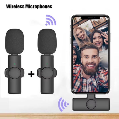 🎤 Micrófono Inalámbrico Profesional – Ideal para iPhone, Android y Laptop