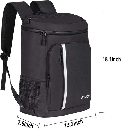 🎒 Mochila Nevera Impermeable y Aislante – Capacidad 30 Latas  Mantén tus bebidas y alimentos fríos por más tiempo con esta mochila nevera ligera y a prueba de fugas. Ideal para picnics, playa, trabajo, campamentos o excursiones.  