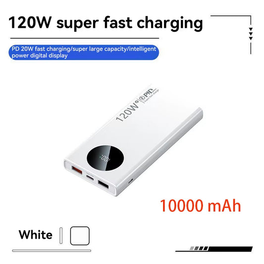 Power Bank 120W 500000mAh – Carga Rápida y Gran Capacidad para iPhone, Samsung y Huawei
